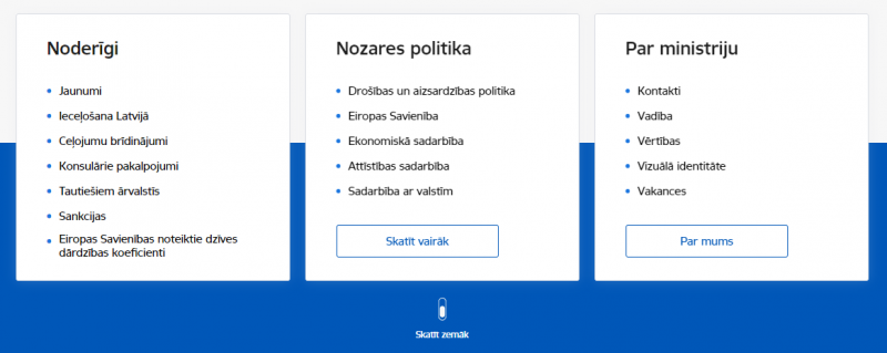 Ministrija 3 bloki - piemērs