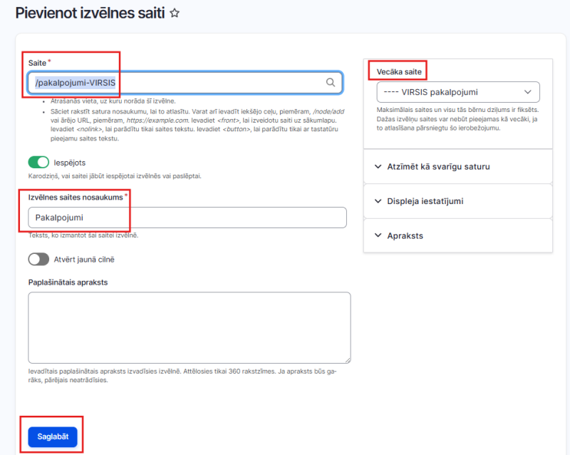 Administrācijas vides skats