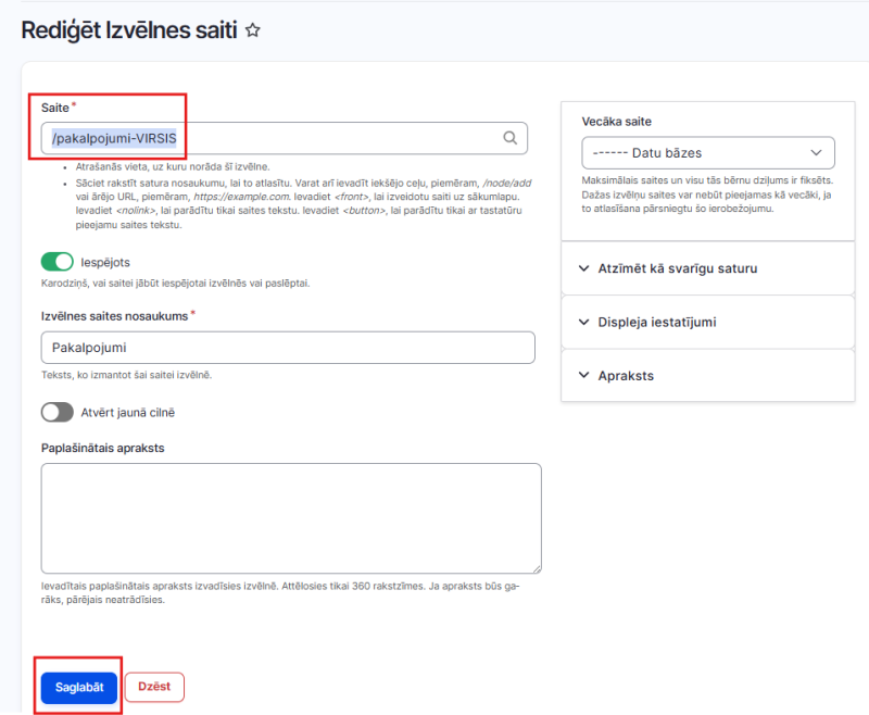 Administrācijas vides skats