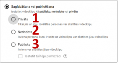 YouTube video pievienošana