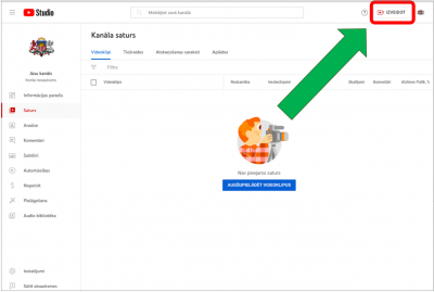 YouTube video pievienošana