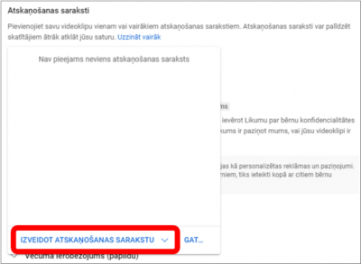 YouTube iespējas