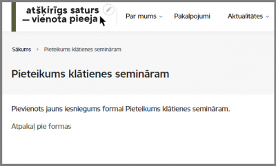 Tīmekļa formas izveides solis