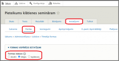 Tīmekļa formas izveides solis
