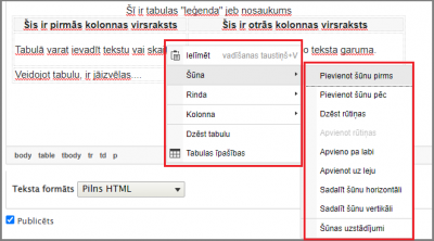 Teksta rediģēšana