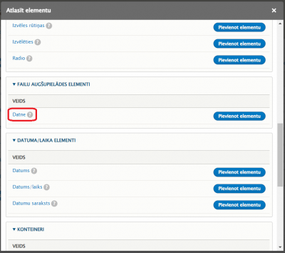 eDoc datnes pievienošana webformai - pamācība