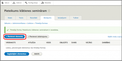 Tīmekļa formas izveides solis