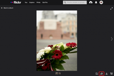 Flickr pievienošana TVP vietnei