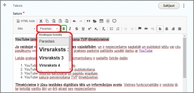 Teksta rediģēšana