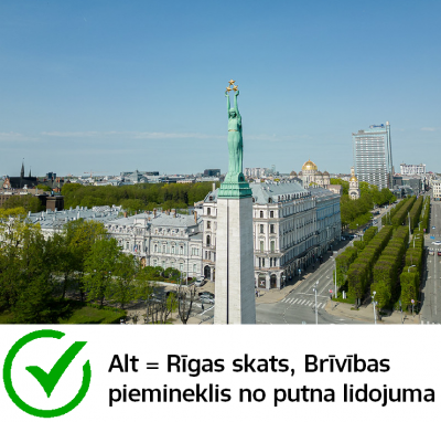 Pareizi veidots Alt teksts - attēls ir aprakstīts pēc būtības