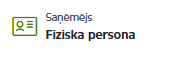 Pakalpojuma saņēmēja ikona