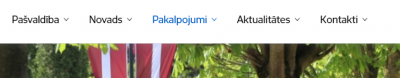 Pašvaldību augšējā navigācija