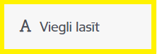 Viegli lasīt ikona