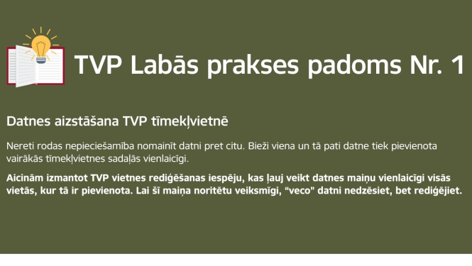 Labās prakses padoms Nr.1